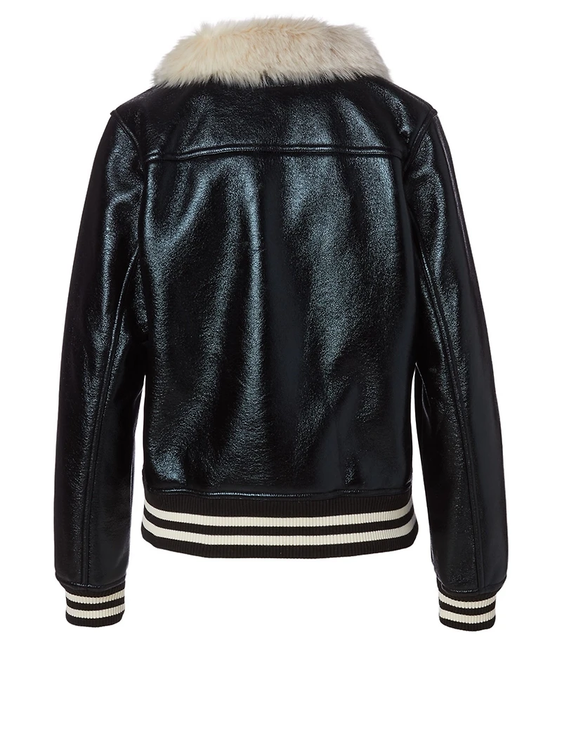 Faux Fur Moto Jacket
