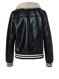 Faux Fur Moto Jacket