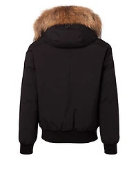 Dorian Down Bomber Jacket With Fur Hood