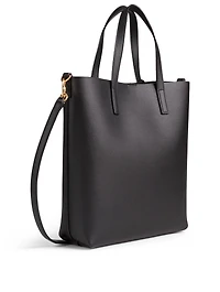 Toy North South Leather Tote Bag