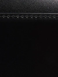 Small Hourglass Leather Top Handle Bag