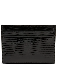 YSL Monogram Embossed Patent Leather Card Holder
