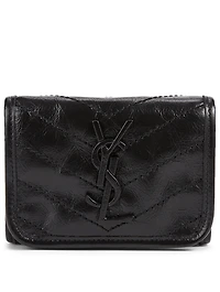 Niki YSL Monogram Compact Leather Wallet