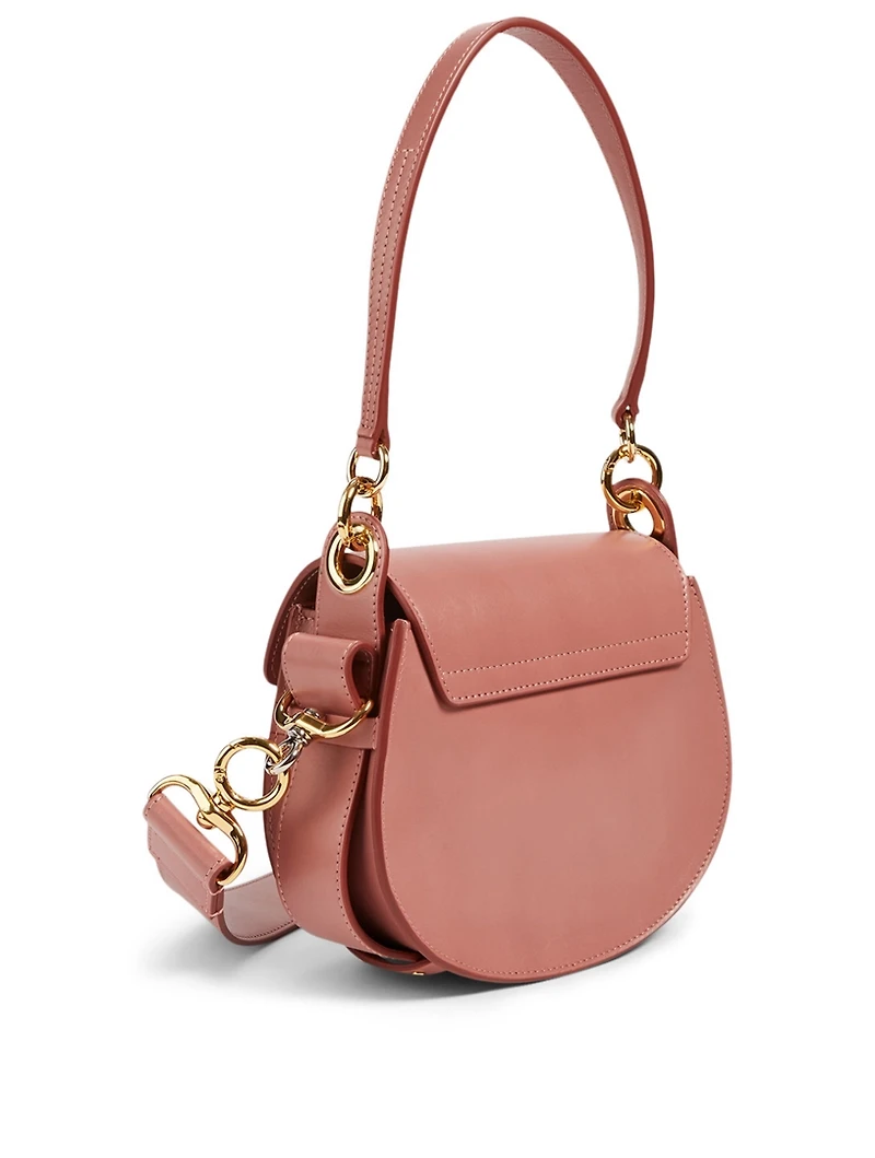Small Tess Leather And Suede Saddle Bag
