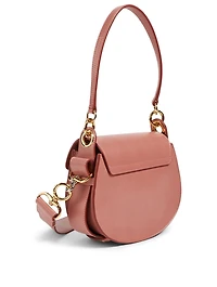 Small Tess Leather And Suede Saddle Bag