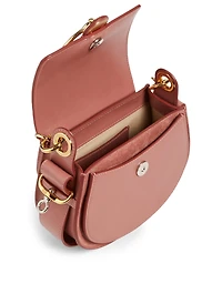Small Tess Leather And Suede Saddle Bag