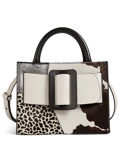 Bobby 23 Calf Hair Patchwork Top Handle Bag