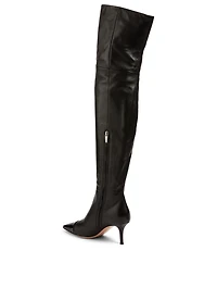 Stefanie Leather Heeled Over-The-Knee Boots