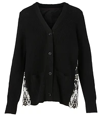 Wool Long-Sleeve Cardigan