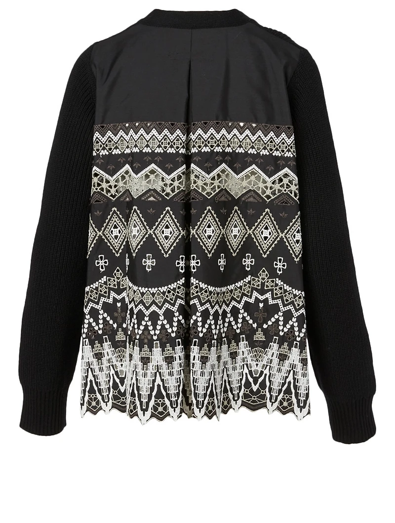 Wool Long-Sleeve Cardigan