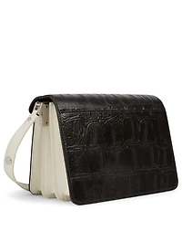 Trunk Croc-Embossed Leather Bag