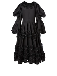 Satin And Velveteen Dress