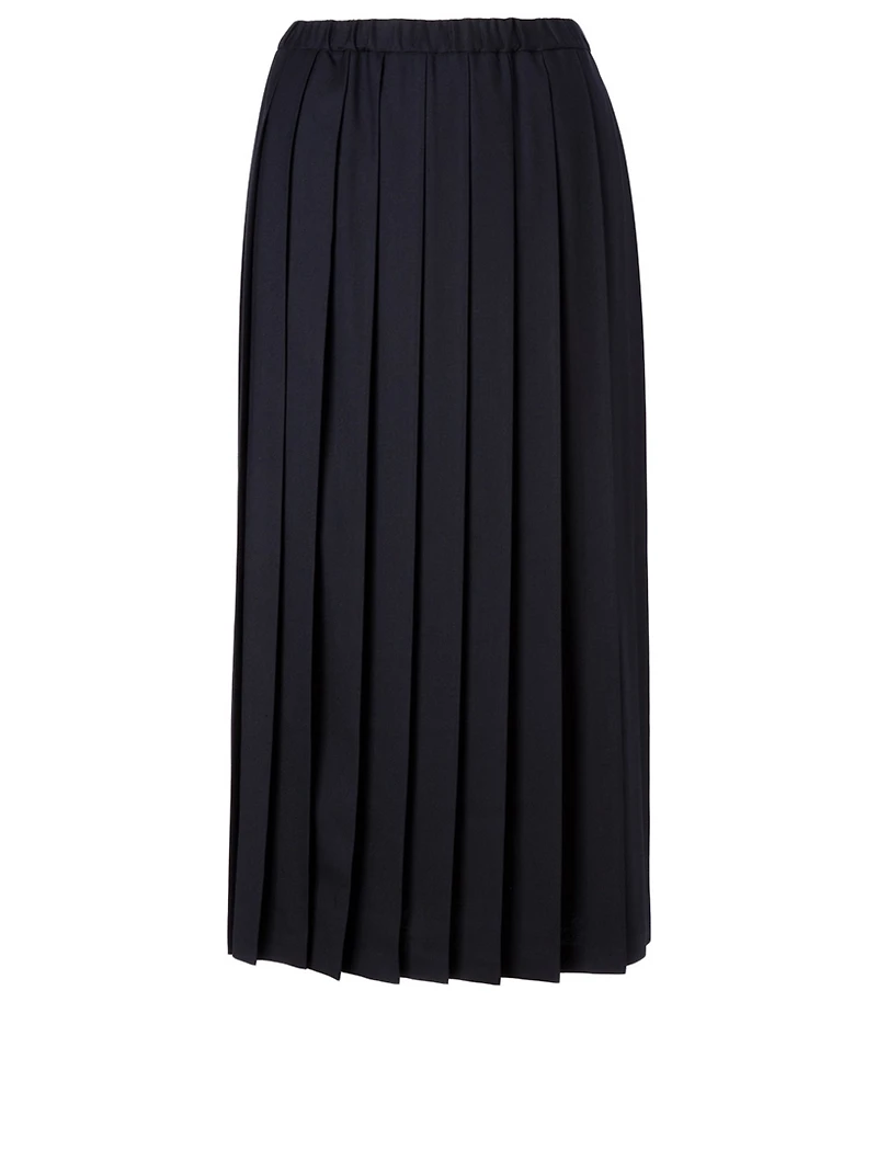 Wool And Cotton Midi Skirt