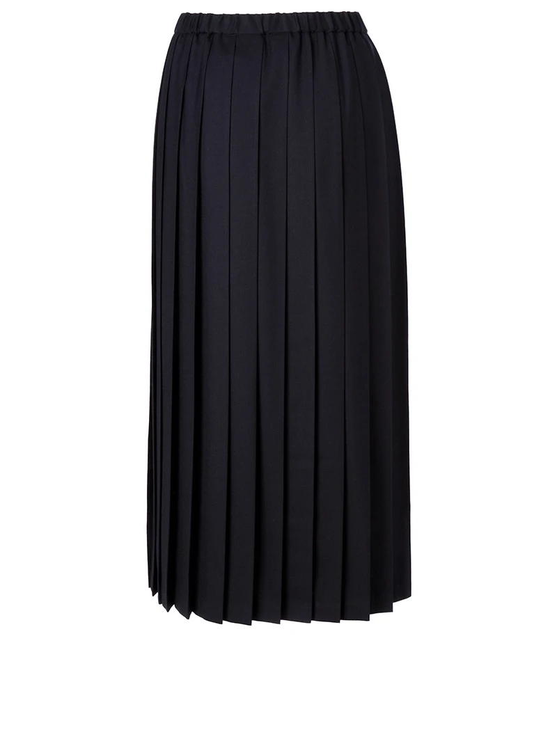 Wool And Cotton Midi Skirt