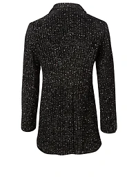 Wool-Blend Tweed Sequin Jacket