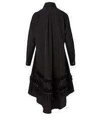 Cotton Midi Dress With Ruffles
