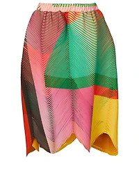 Pleated Skirt In Abstract Print