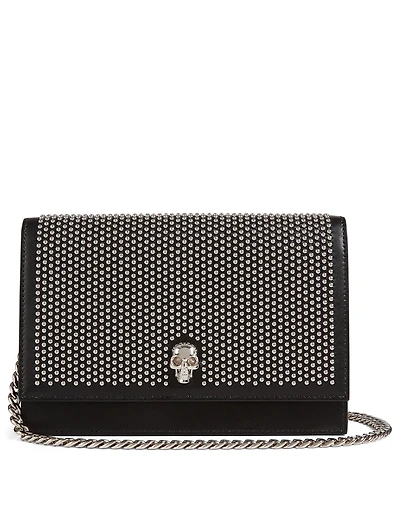 Small Studded Leather Skull Bag