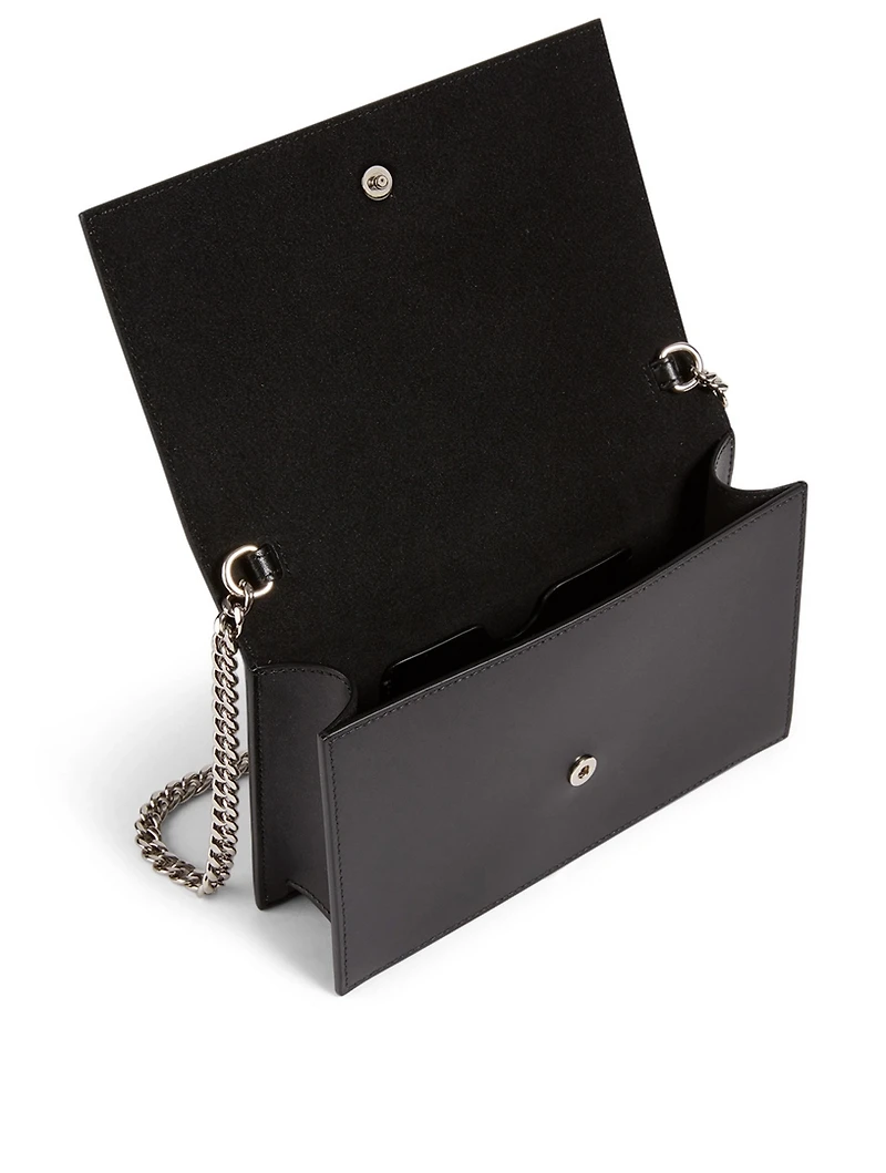 Small Studded Leather Skull Bag