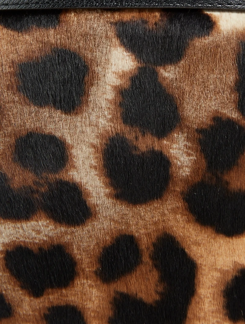 Mini Kilia Calf Hair Backpack In Leopard Print