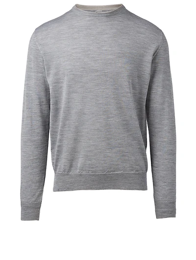 Wool And Silk Long-Sleeve Sweater