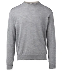 Wool And Silk Long-Sleeve Sweater