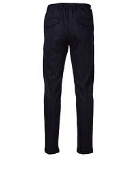 Wool And Cashmere Pants Pinstripe Print