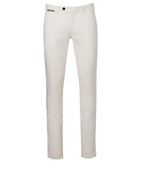 Cotton Straight-Leg Pants