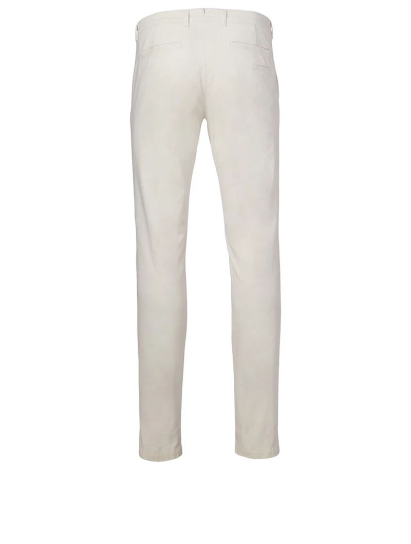 Cotton Straight-Leg Pants