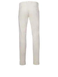 Cotton Straight-Leg Pants