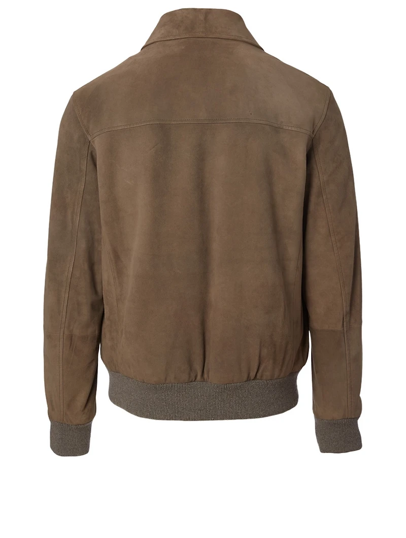 Suede Harrington Jacket