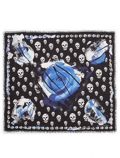 Torn Roses Modal And Wool Scarf