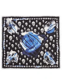 Torn Roses Modal And Wool Scarf