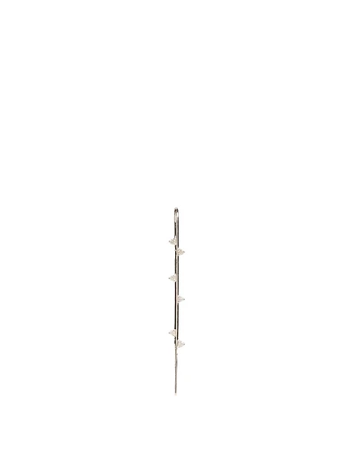 Amoret 18K White Gold Ear Pin With Diamonds