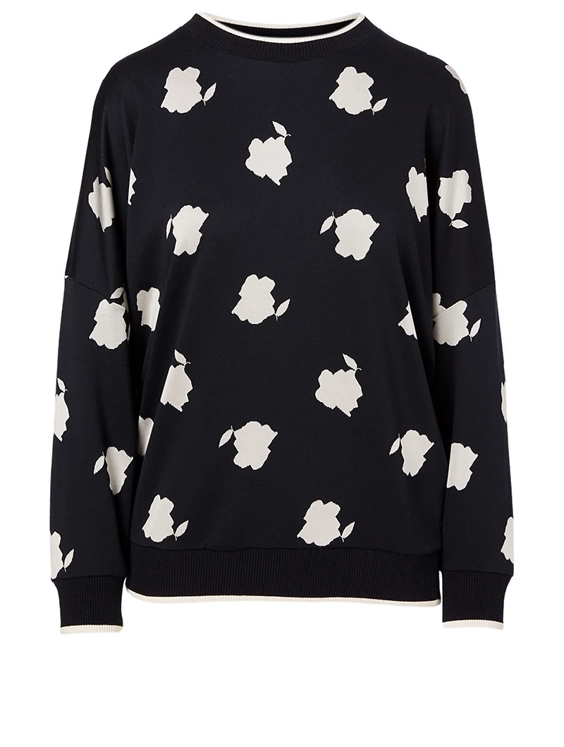 Foggia Floral Jacquard Sweater