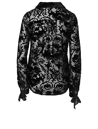 Leandrah Silk-Blend Blouse