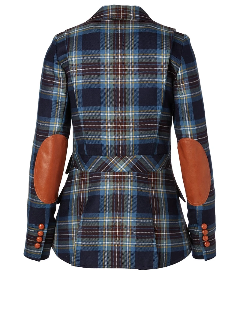 Wool Hunting Blazer Plaid