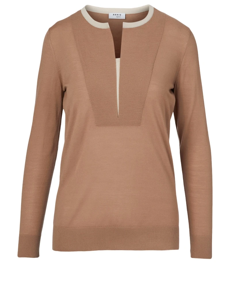 Wool V-Neck Sweater
