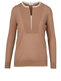 Wool V-Neck Sweater