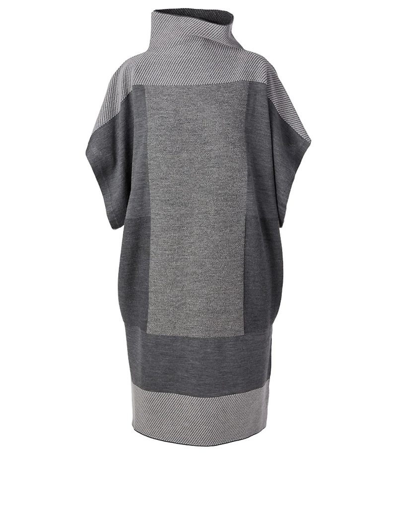 Canele Wool-Blend Midi Dress