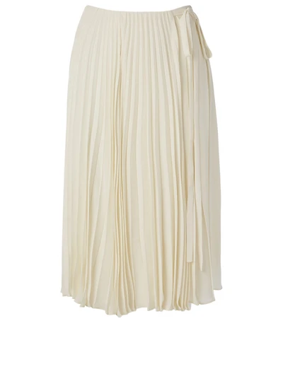 Silk Pleated Skirt