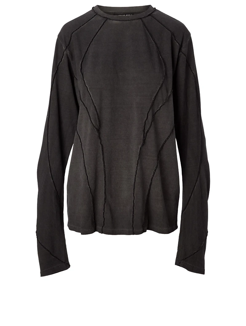 Cotton Twisted Long-Sleeve T-Shirt