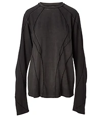 Cotton Twisted Long-Sleeve T-Shirt