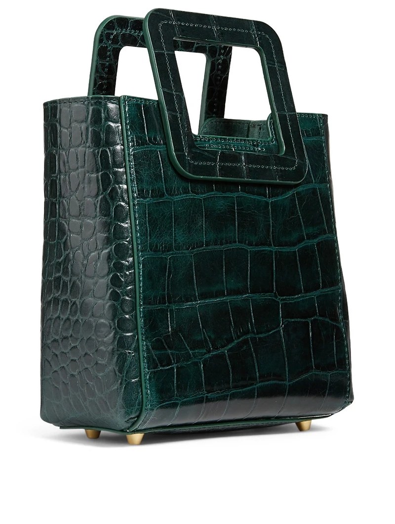 Mini Shirley Croc-Embossed Leather Bag With Inner Pouch