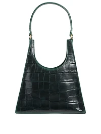 Small Rey Croc-Embossed Leather Bag