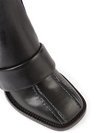 Bea Half-Sock Leather Heeled Boots