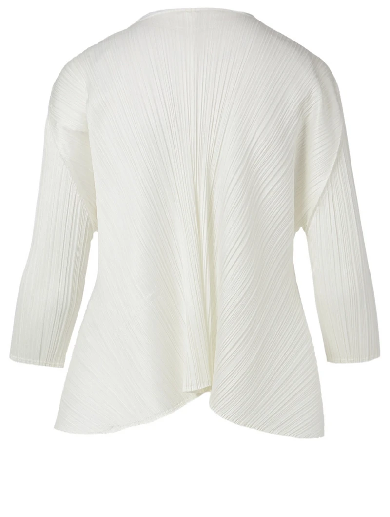 Pleated Cardigan