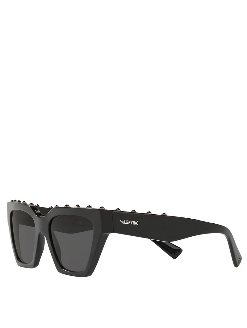 Square Sunglasses With Studs