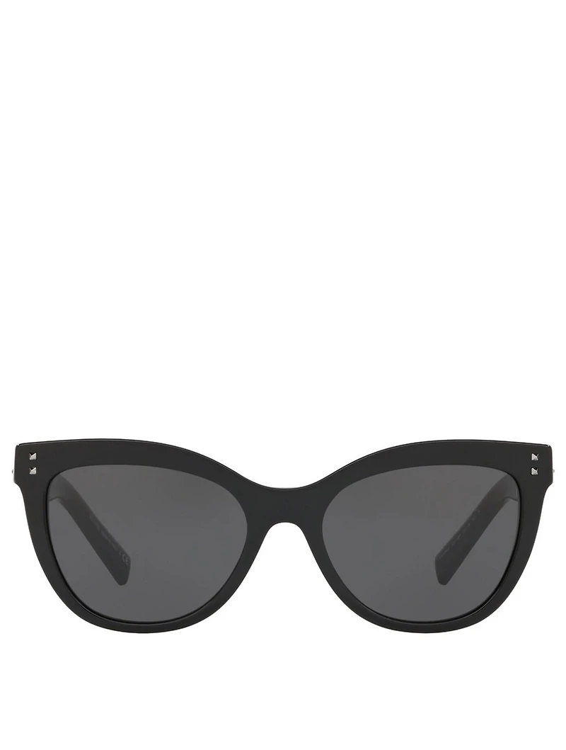 Cat Eye Sunglasses With Studs