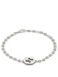 Interlocking G Sterling Silver Bracelet